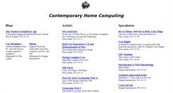 Desktop Screenshot of contemporary-home-computing.org